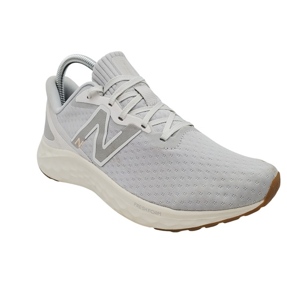 New Balance Shoes - New Balance Fresh Foam Arishi v4 Running Sneakers Gray White Gum Women's Size 8